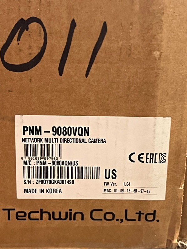 Hanwha Techwin Wisenet PNM-9080VQN Outdoor Network Dome Security Camera gallery