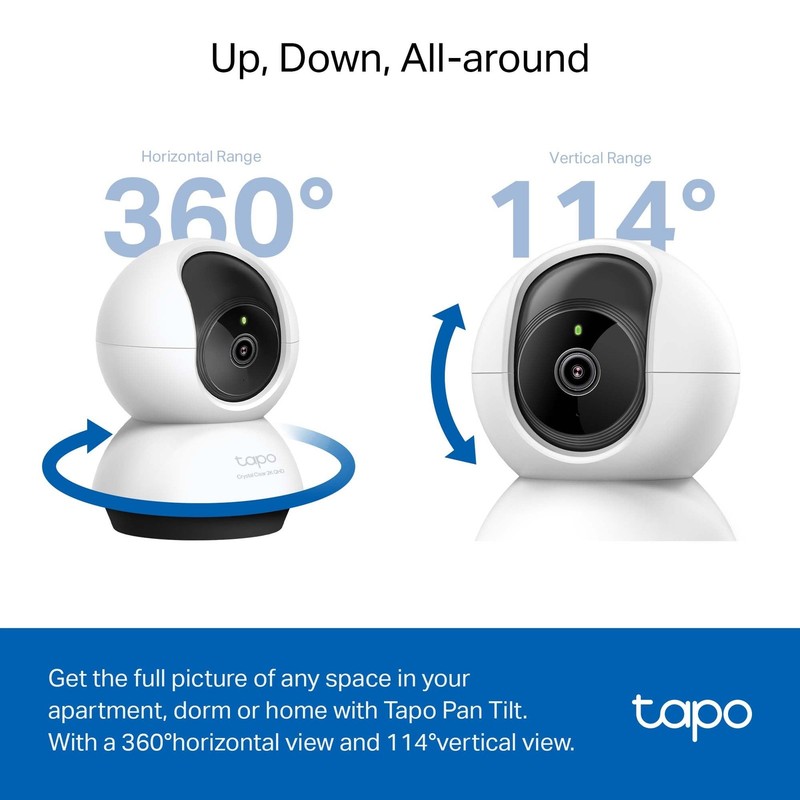TP-Link Tapo 2K QHD Pan/Tilt Security Camera for Pet Camera Baby Monitor gallery