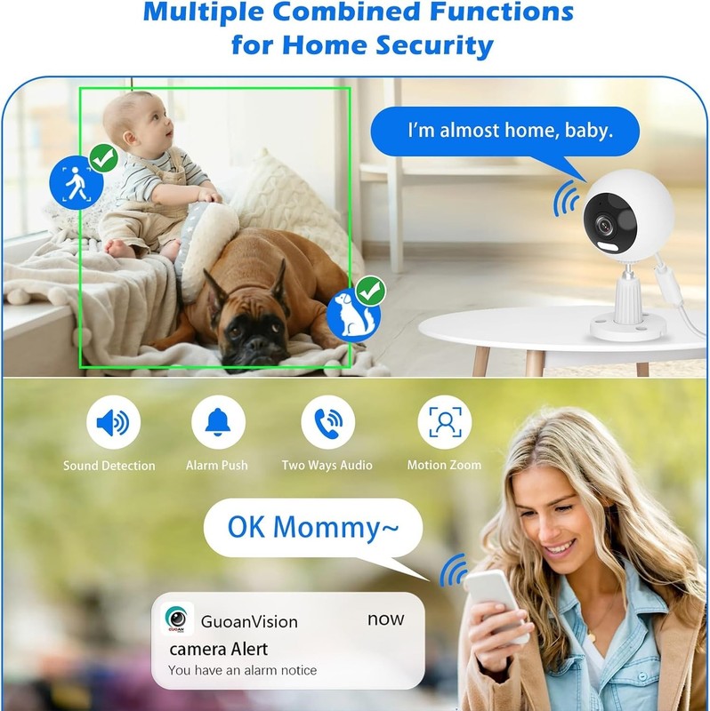 Advanced 5G Indoor/Outdoor Security Camera with Night Vision & Cloud Storage gallery