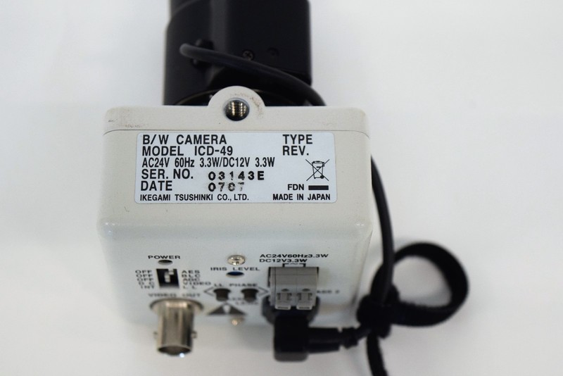 Ikegami B/W camera model ICD-49 with Fujinon DN lens NOS Never Used Original box gallery