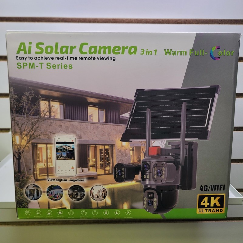 Ai Solar Camera 3 In 1  4G /wifi 4K Ultra HD Home Security Camera Wireless