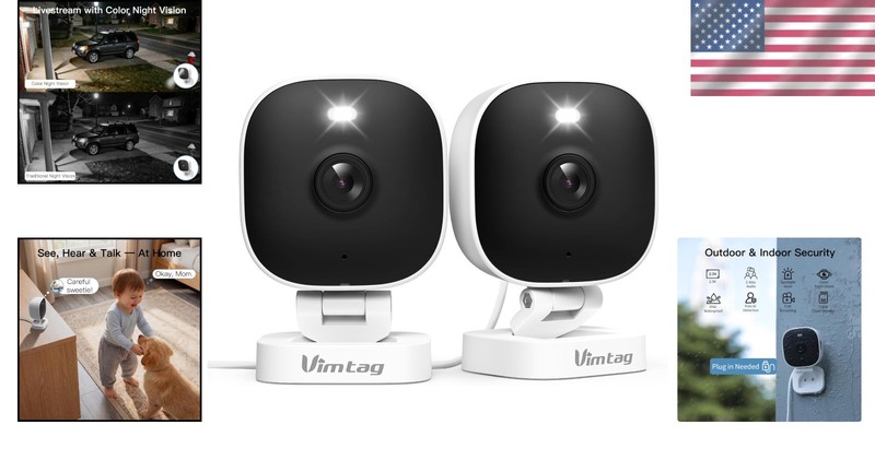 All-in-One 2.5K Security Camera Kit for Home with Motion Detection & Siren Alert gallery