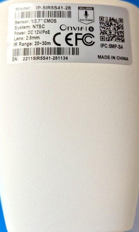 5MP Network Fixed Bullet IP Network Camera Built-in Mic NDAA Basic VCA Features gallery