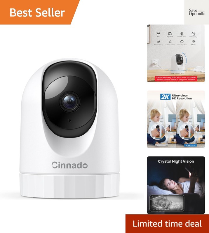 Security Camera Indoor-2K 360° WiFi Cameras for Home Security，Pet/Dog/Baby Ca…
