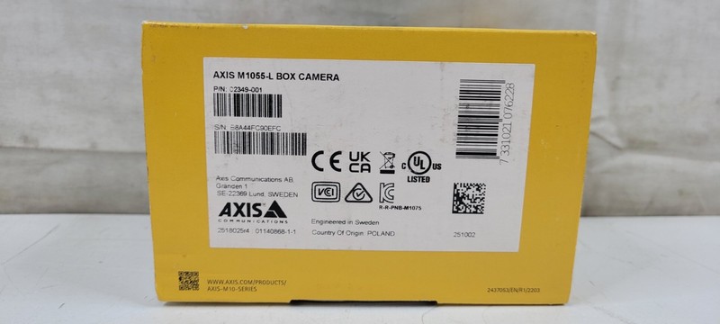 AXIS M1055-L M10 Box Security Camera 02349-001 NEW SEALED BOX gallery