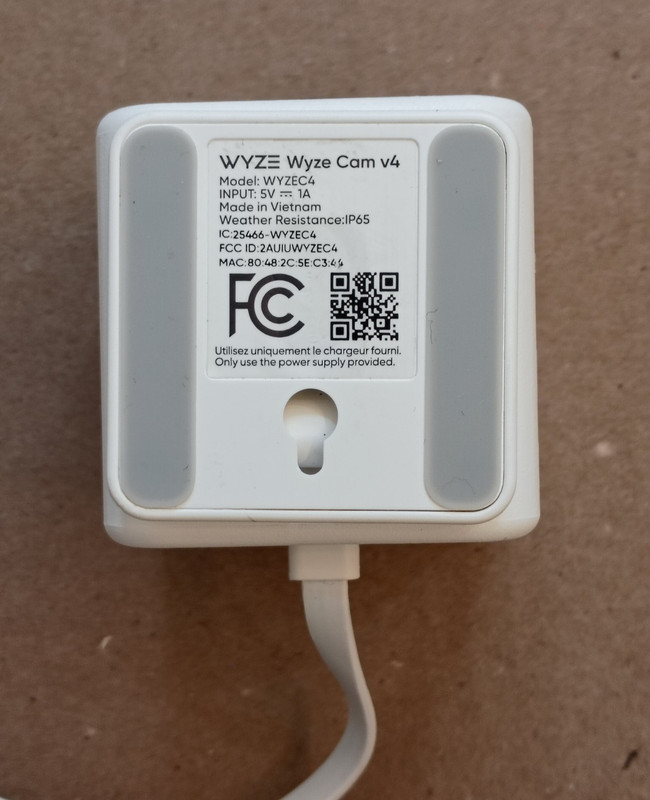 WYZE Cam v4 2.5K Camera with USB Cable and Power Adapter gallery