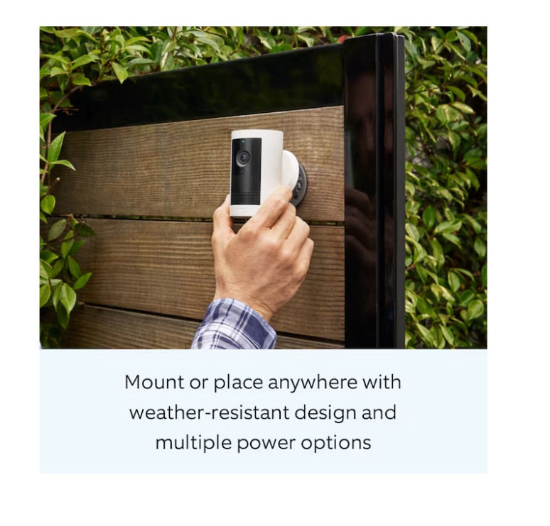 [ BIG SALE ] Ring Outdoor Cam Plus 2K Camera White gallery