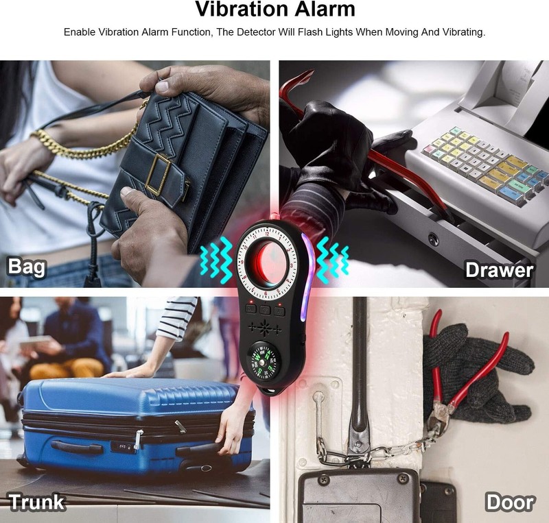 Portable Camera Detector – Infrared Scanner, Vibration Alarm, Flashlight gallery