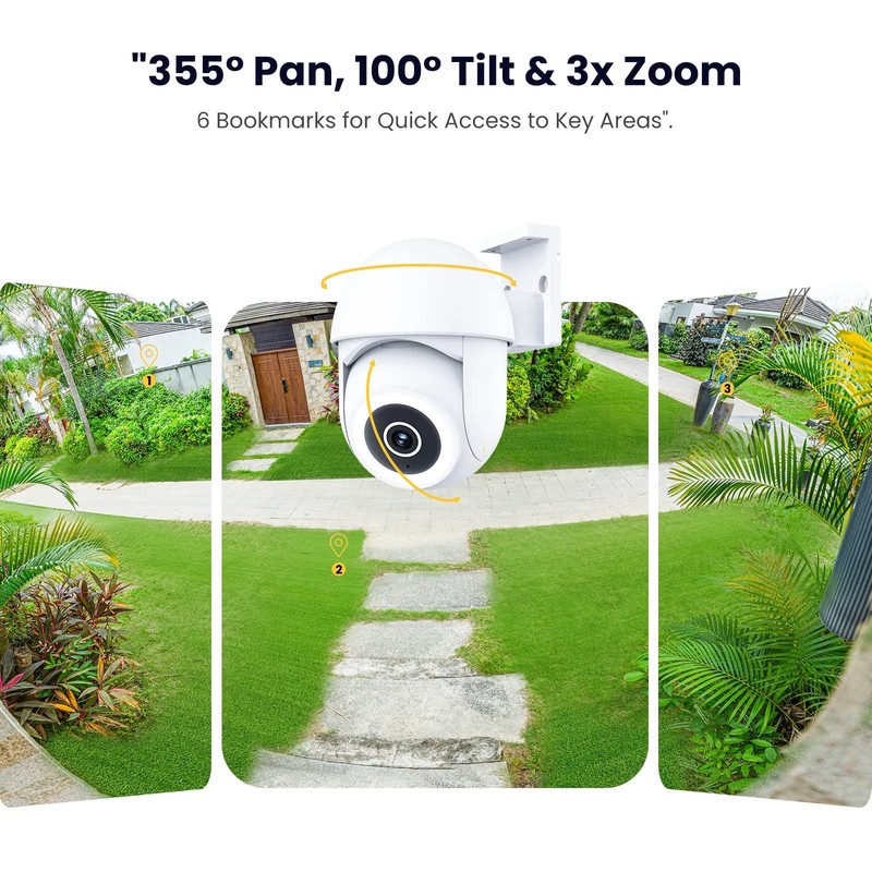 5MP Outdoor WiFi Security Camera, AI Motion Detection, Color Night Vision, Spotl gallery