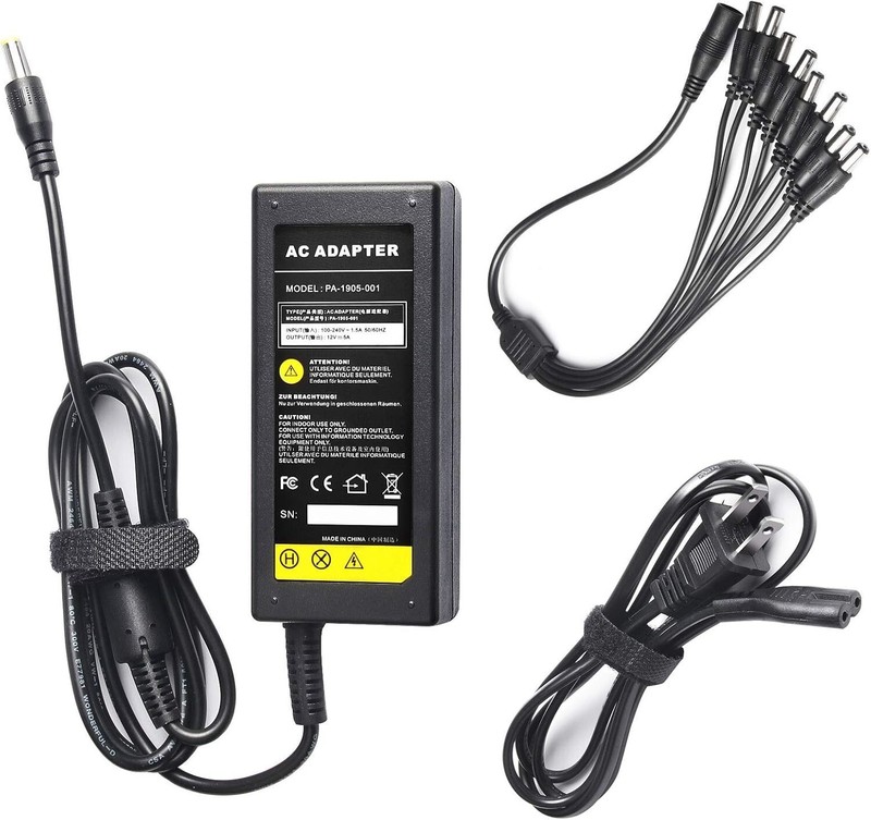 Versatile 12V 5A Power Adapter for Security Cameras and RGB LED Strip Lights gallery