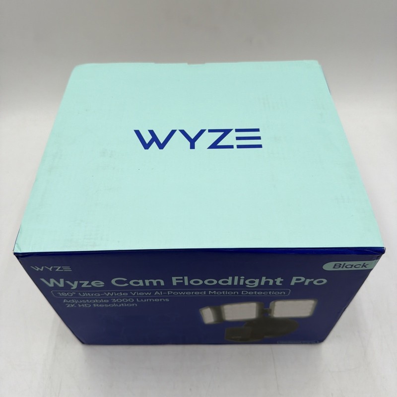 Wyze Cam Floodlight Pro BLACK 3000 Lumen LEDs 180° Wide View 2K HD Outdoor Wired gallery