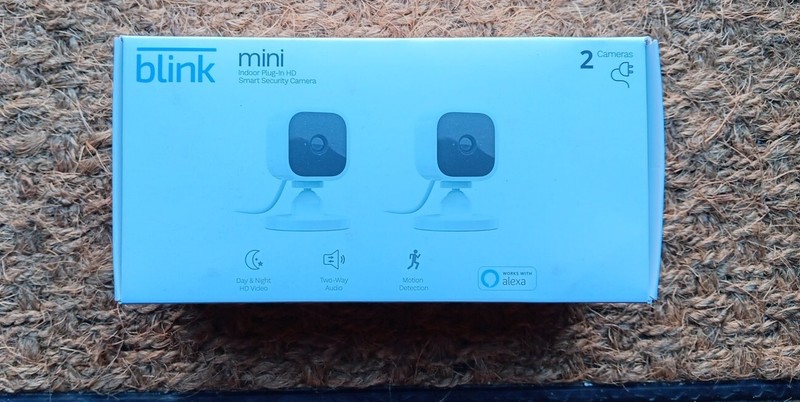 Blink Mini Indoor Plug-In HD Smart Security Camera - Pack of 2 (J48)