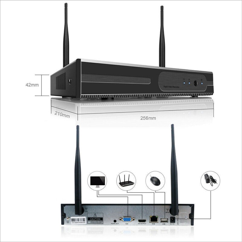 10 CH Solar Powered Wireless Security Camera System CCTV Surveillance Outdoor gallery