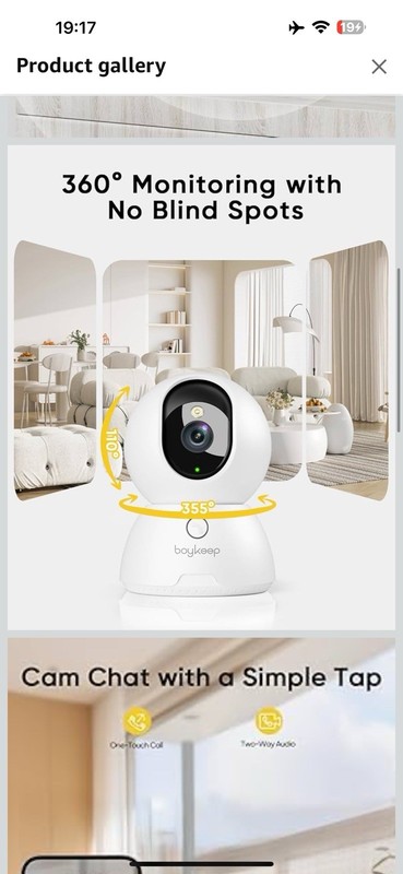BoyKeep Indoor Camera Cameras for Home Security Motion Detection Camera Indoor gallery