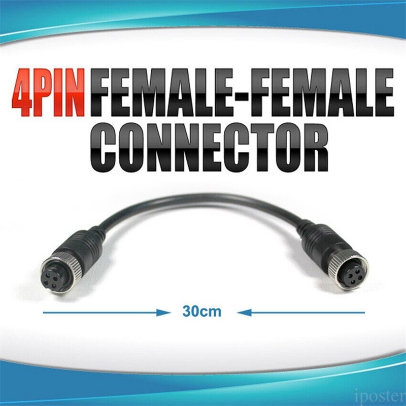4PIN Female to Female Connector 30cm for 4PIN Reversing Camera Car Rear View Cam gallery