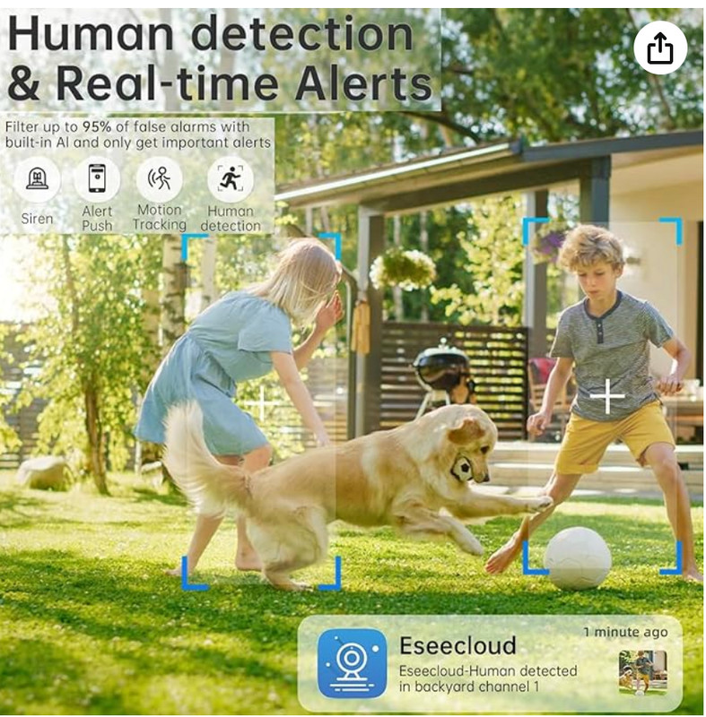 2K Light Bulb Security Camera,5G&2.4GHz WiFi 360° Motion Tracking, Color Night V gallery
