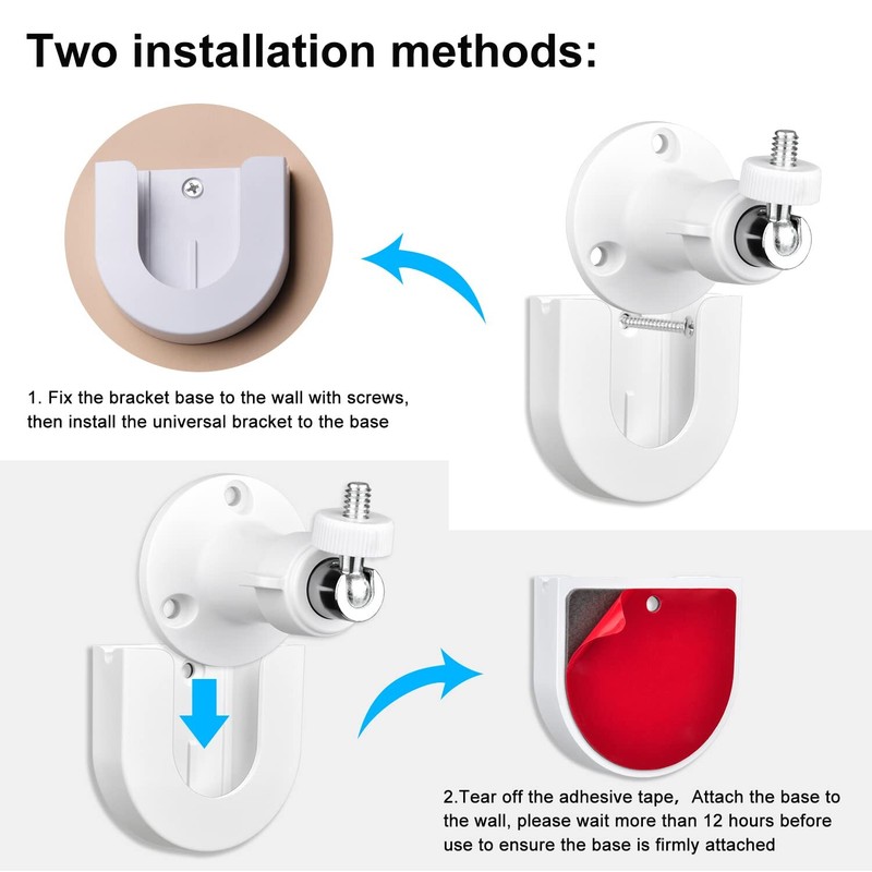 Strong Adhesive Wall Mount For Ring Camera&stick Up Cam Batteryindoor Outdoor Mo gallery