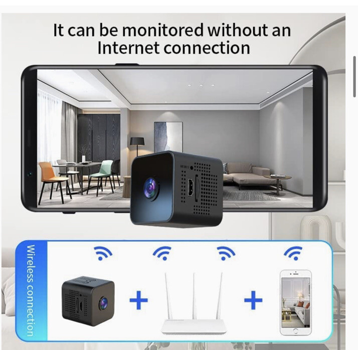 Surveillance-Wi-Fi-sound Motion CameraYalu & Freedom 2023 Upgraded 1080P -Wi-Fi gallery