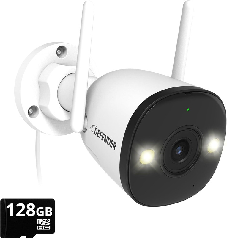 AI Powered Guard Pro 4K 8MP WiFi 6 Outdoor Security Camera Color Night Vision