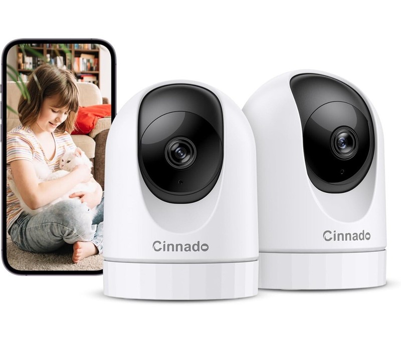 2K Indoor Security Camera-Baby Monitor with 2.4G WiFi Camera and Audio