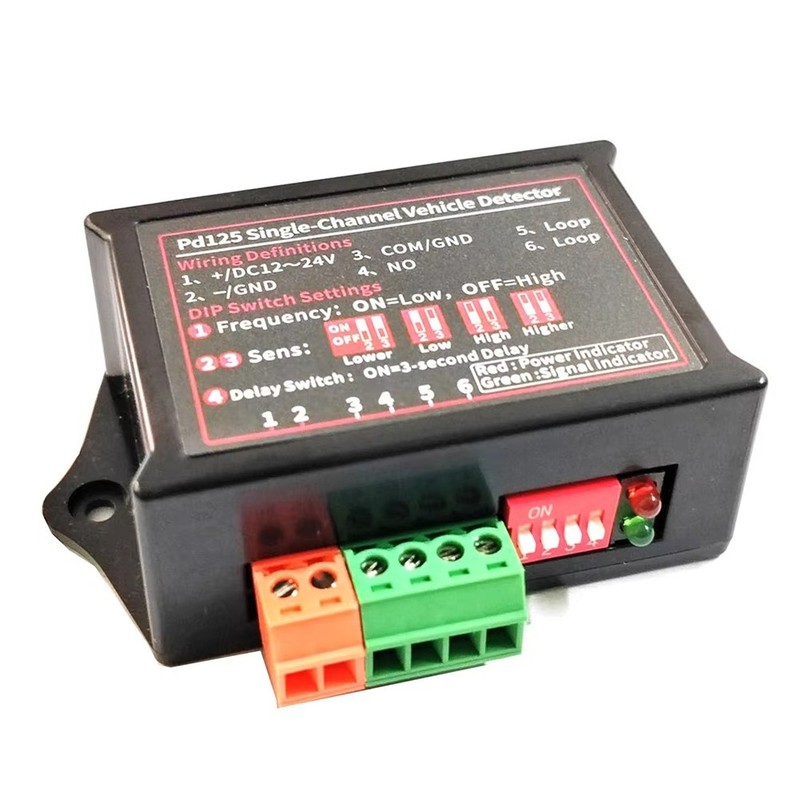 12V to 24VDC Car Parking System Single Channel Loop Detector PD125 with A3532