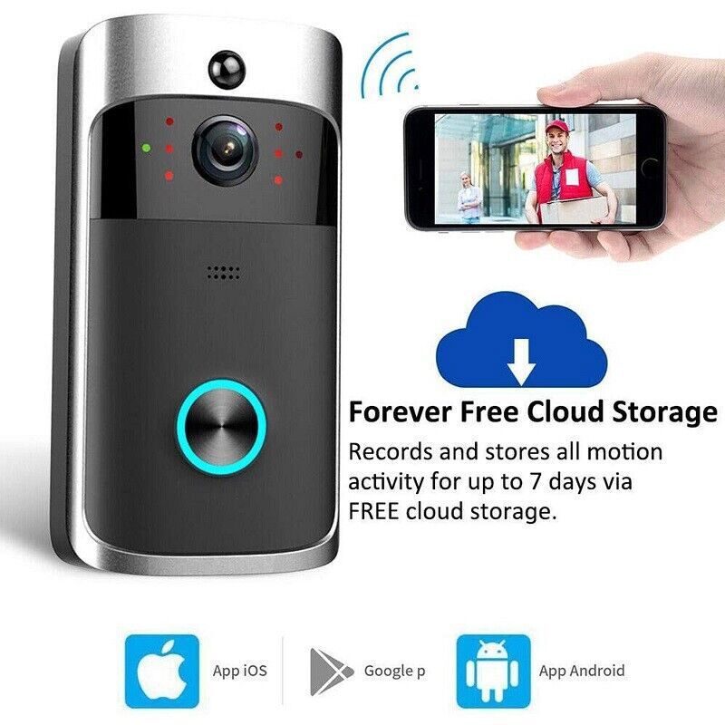 Wireless WiFi Smart Phone Door Ring Video Doorbell Intercom Security Camera Bell gallery
