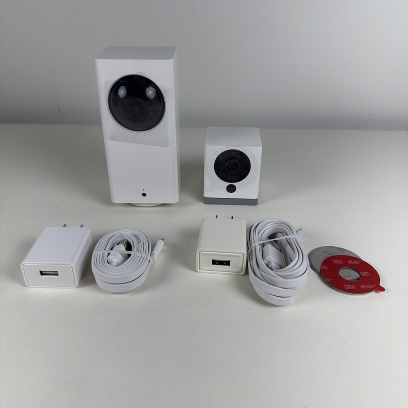 Wyze Cam Indoor Pan V1 + Cam V2 Camera 1080p w/ Night Vision & 2-Way Audio