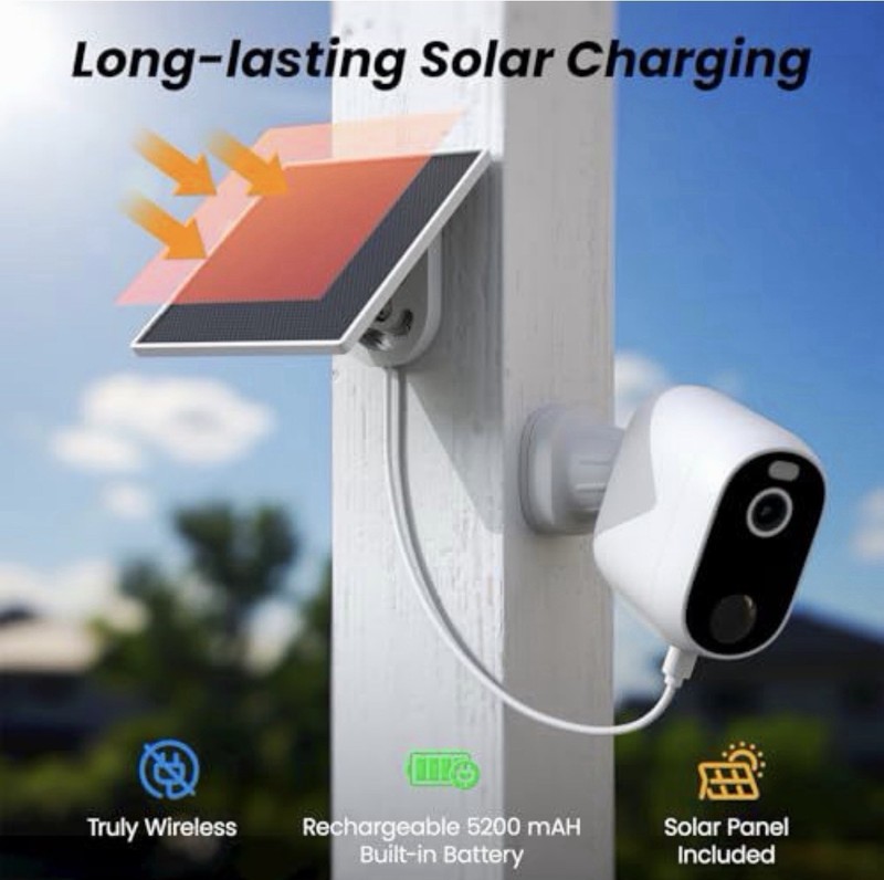 Security Cameras - Wireless Outdoor Solar & Battery Powered 2K 2.4G for Home gallery