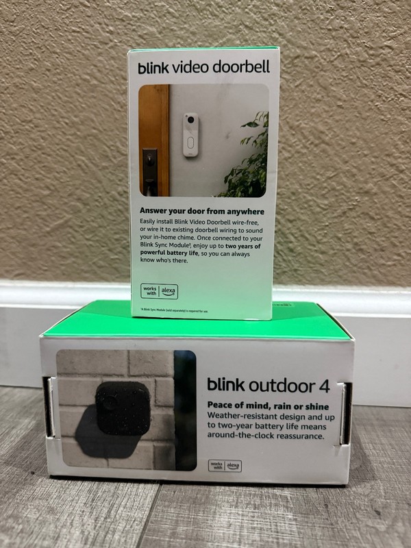 Blink Video Doorbell Plus Outdoor 4 Wireless Camera & Sync Module Core - NEW! gallery