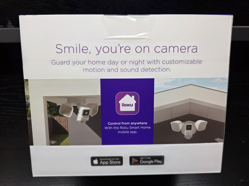 Roku Smart Home Floodlight Camera SE Wi-Fi Connected Wired Surveillance Camera gallery