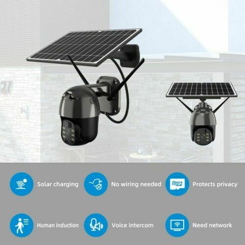 4G PTZ Solar Camera Color Night WiFi 1080P HD CCTV Surveillance Waterproof gallery