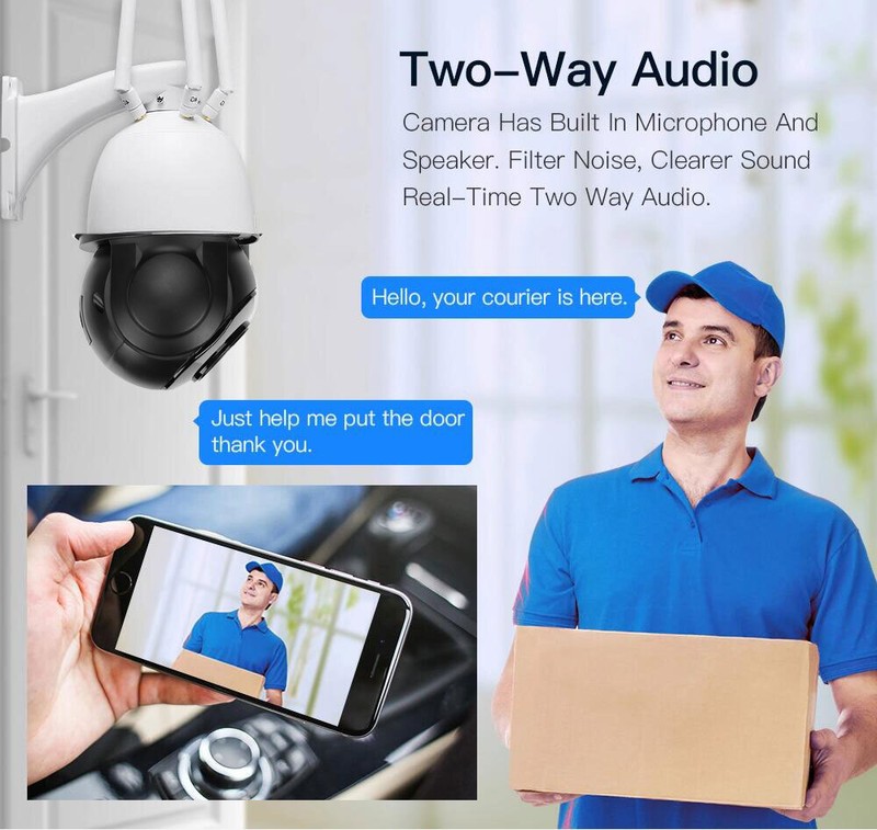 5MP Outdoor 1080P WiFi IP Camera 30X Zoom Wireless CCTV HD PTZ Home Security Cam gallery