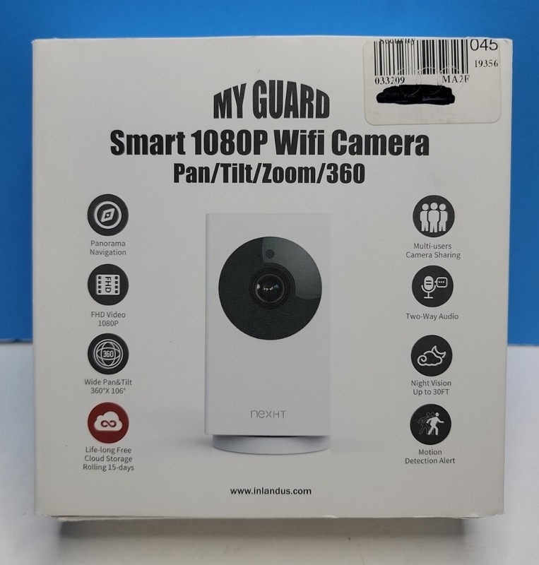 NexHT Smart 1080P WiFi Camera Pan/Tilt/Zoom/360 86316