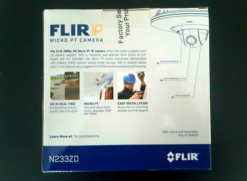 SECURITY CAMERA FLIR NETWORK DOME HD IP MOTORIZED IP POE PAN TILT IP66 CEILING gallery