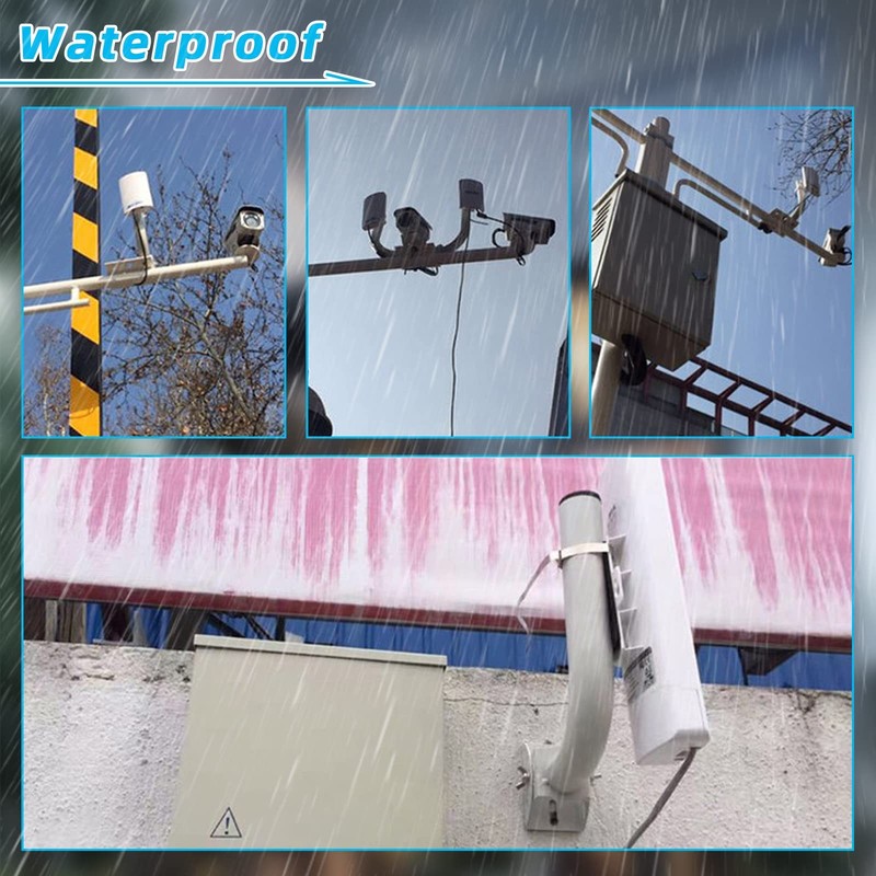 Universal Wireless Bridge Bracket Mount, J Pole Mount Accessory for Outside T... gallery