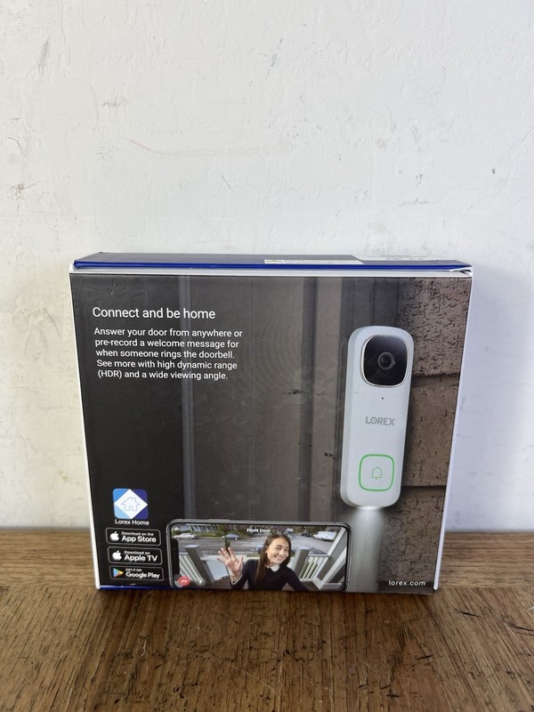 NEW/NEVER USED IN OPEN BOX: Lorex B451AJD-E Smart Doorbell 2K QHD Wired Video gallery