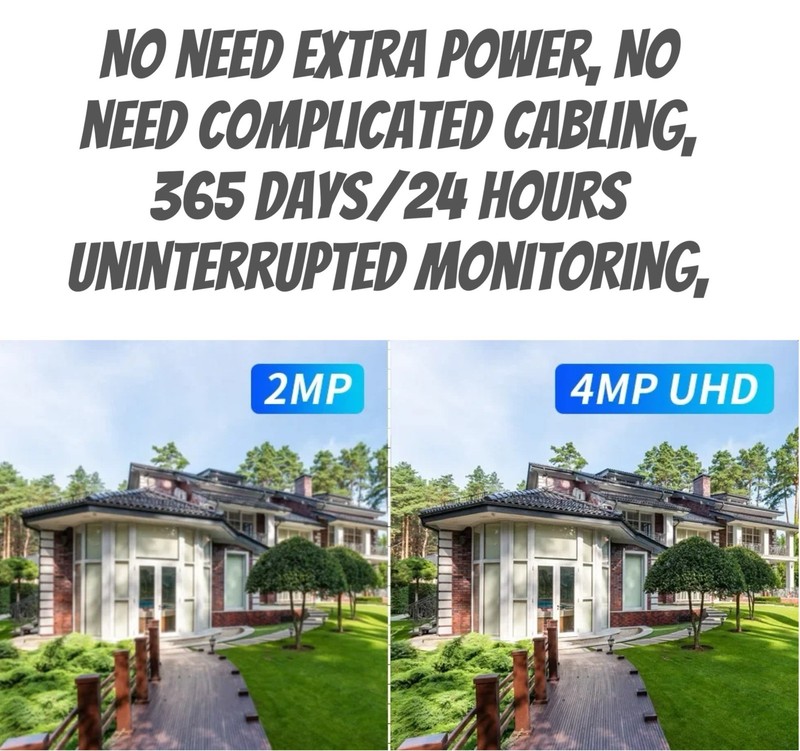 PTZ SOLAR Security 4MP HD Camera 12m AI Human Detection,2-Way Audio, Wi-Fi, APP gallery