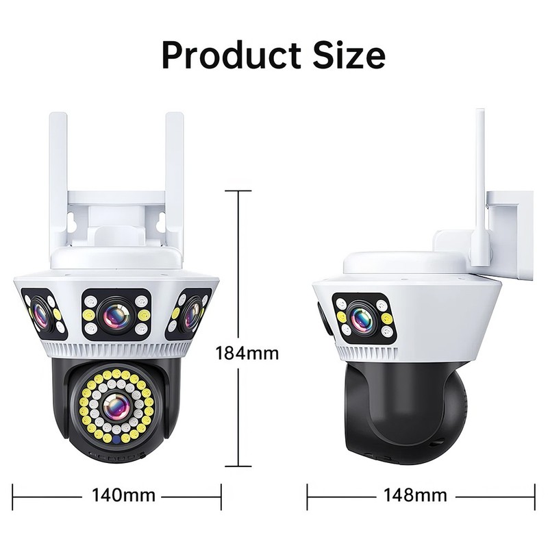 HD IP Camera 6MP WiFi PTZ Camera Night Vision Auto Tracking Outdoor Surveillance gallery