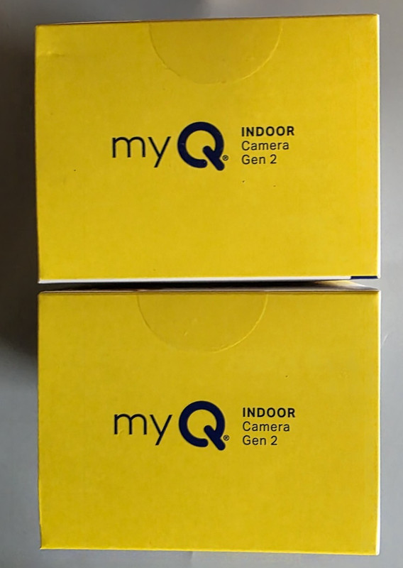 myQ Indoor Camera Gen2 Access Monitoring In & Outdoor Garage Home Night Day 2 Pk gallery