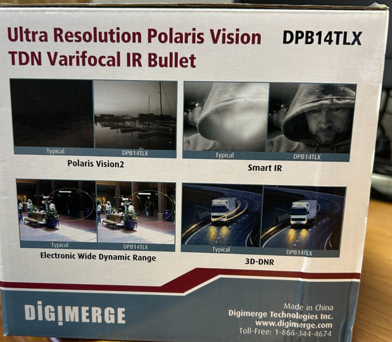Digimerge DPB14TLX Varifocal IR Bullet Camera gallery