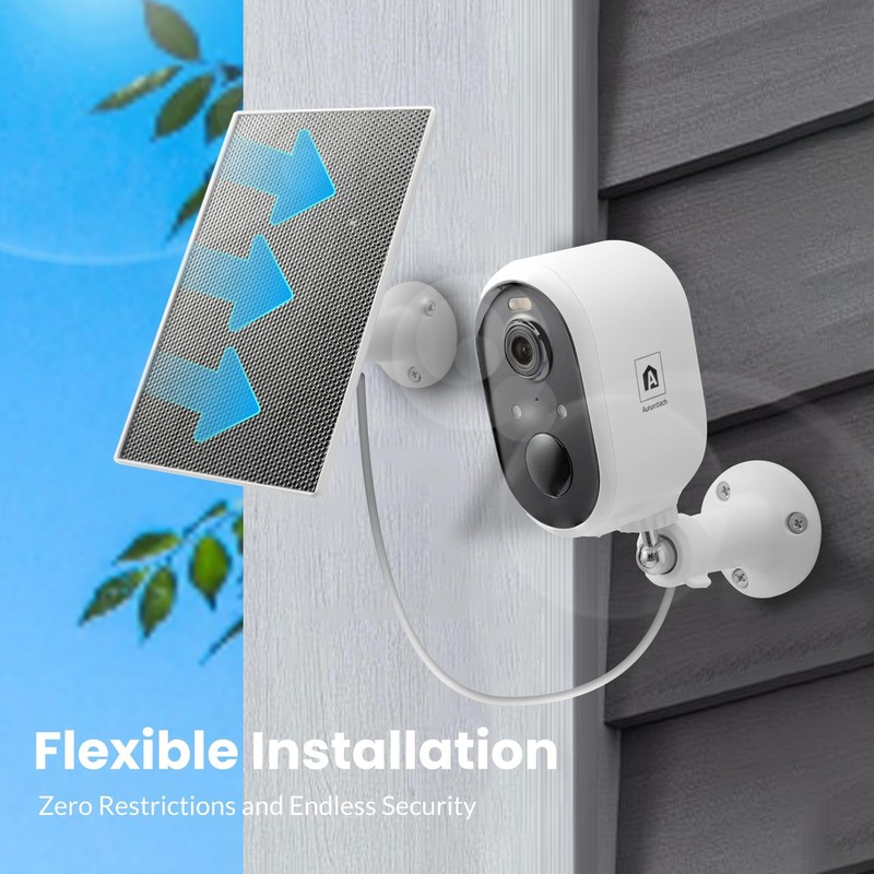 Solar Security Camera Outdoor Wireless, 2K Color Night Vision, Battery Powere... gallery