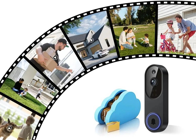 Smart WiFi Video Doorbell Camera Wireless Home Security Intercom Night Vision gallery