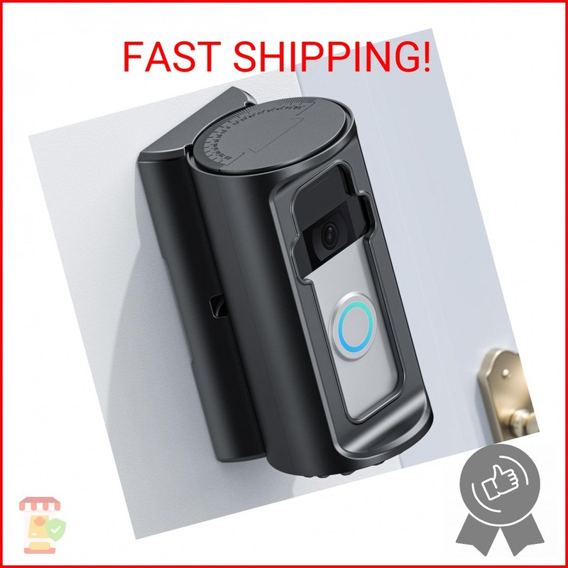 KMOUANTS Adjustable 360° Degree Doorbell Angle Mount Compatible with Ring/Wirele
