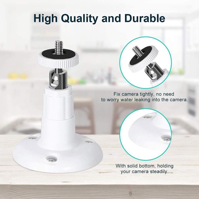 2 Pack Camera Wall Mount for R-ing Stick Up Cam & Outdoor Cam Plus, White gallery