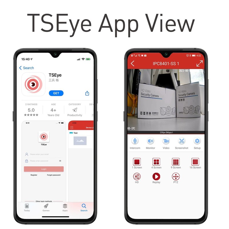 TSEye Mini 5MP PoE IP , Built in Microphone, 3.7mm Lens, Ultra HD 2880 x 1620... gallery