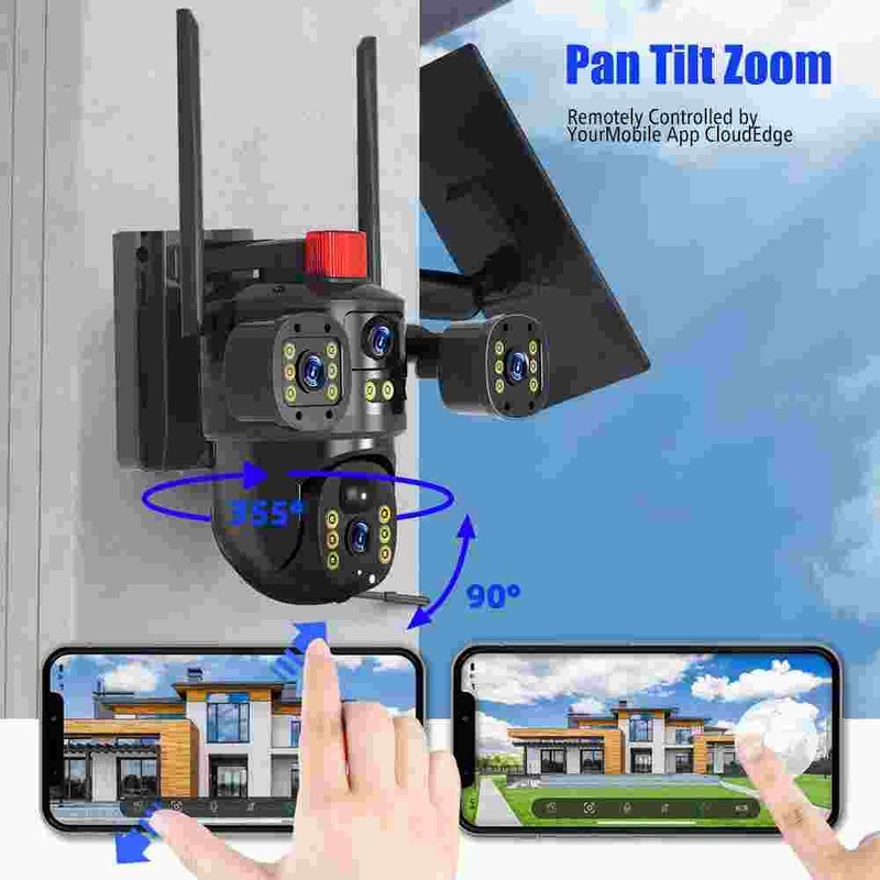 6MP Camara De Seguridad Inalambricas Para Exterior Con Vision Nocturna y Audio gallery