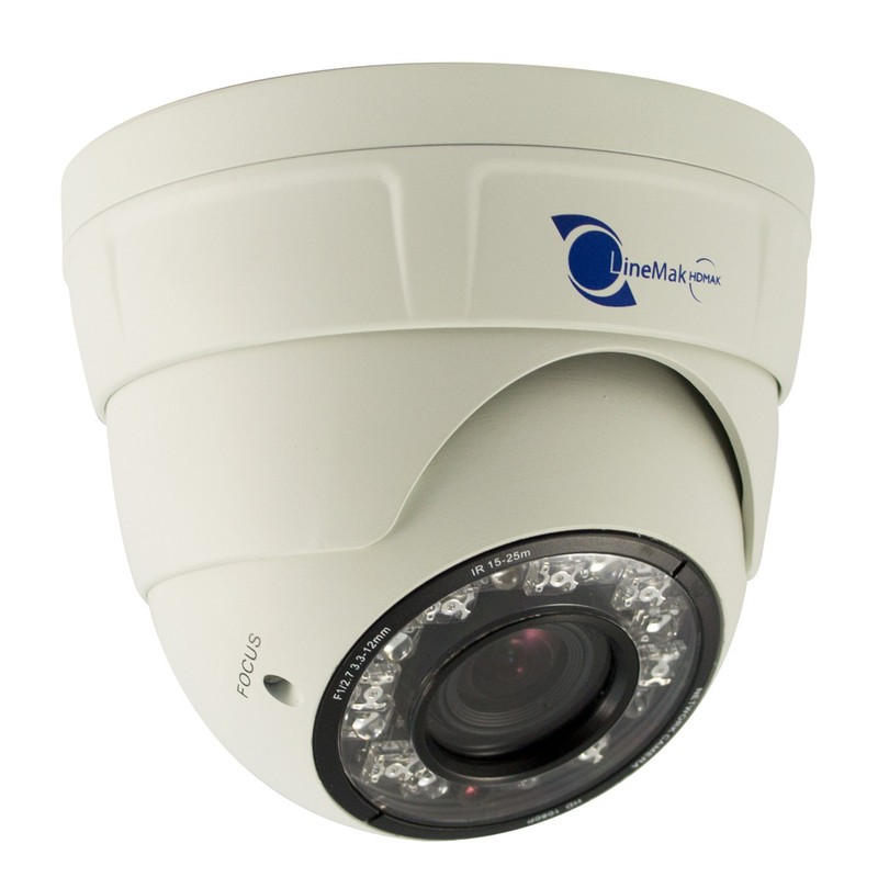 LineMak HD-MAK, IP Dome camera, 1/2.8″ Sony CCD Sensor, 2.0Mp/1080p, IK6/IP66.