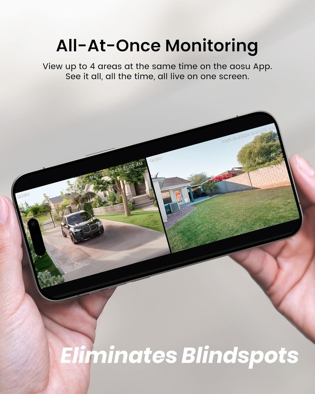 Solar Security Cameras Wireless Outdoor, 2Mins DIY Installation, No Subscript... gallery