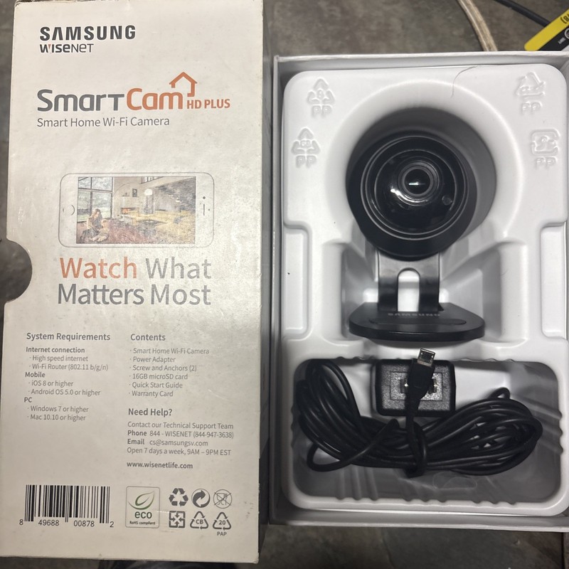 Samsung SNH-C6417BNB SmartCam HD Plus 1080p Wi-Fi IP Camera gallery