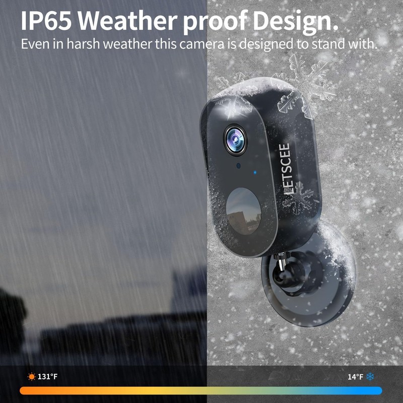 Cameras for Home Outdoor Indoor,Cameras Wireless Outdoor Battery Rechargeable... gallery
